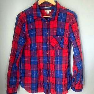 ⭐️*3 for $10* Women Merona Plaid Shirt Size Medium